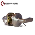 Command Access S Grd1 24V Fail Secure Cylindrical Storeroom Clutching Lock L6 Lever Satin Chrome CAT-CL180-EU-L6-24V-626-SC